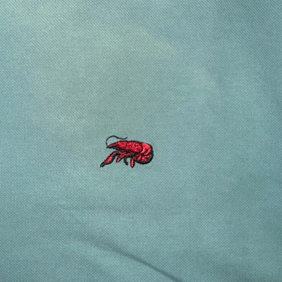 Men’s Perlis New Orleans Crawfish Polo Shirt XL Light green golf Cajun - Picture 7 of 7